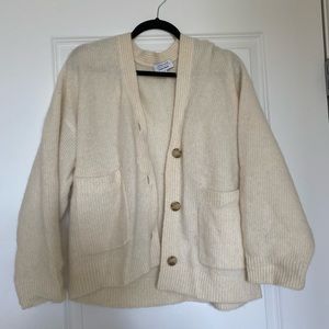 & Other Stories | Knitted Off White Cardigan | S | Like New